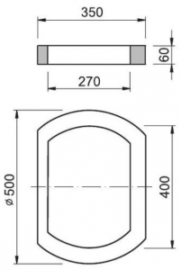 UV vyrovnávací prstenec pod mrežu 500x300